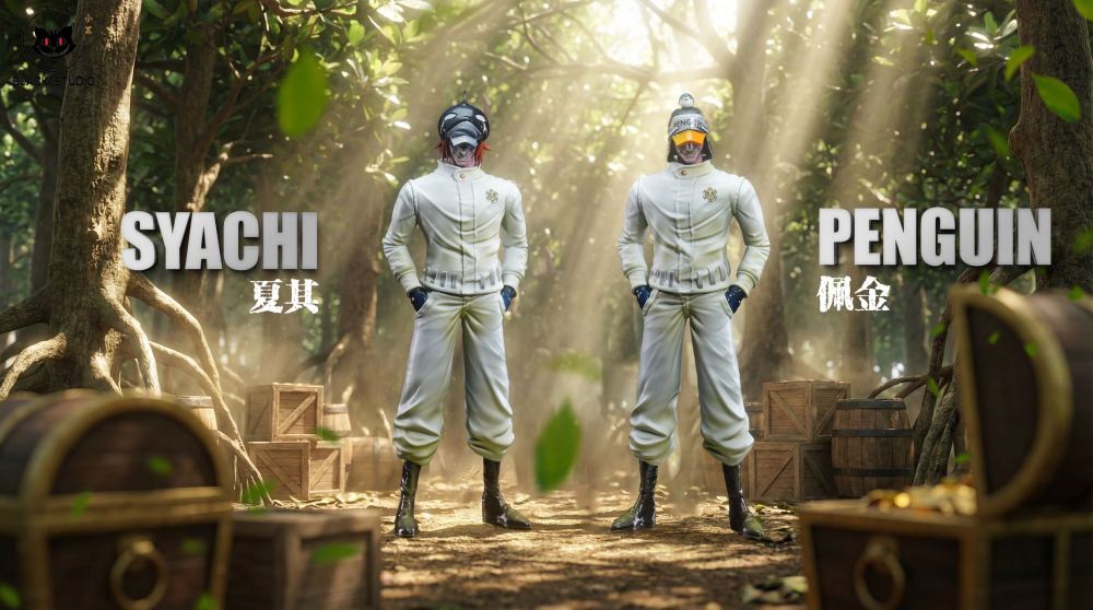 [Preorder] Black Studio - Shachi x Penguin - One Piece Resin Statue