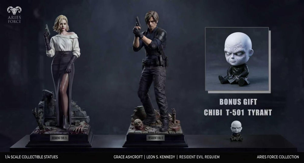 [Preorder] Aries Force Studio - Grace Ashcroft x Leon S Kennedy - Resident Evil Resin Statue