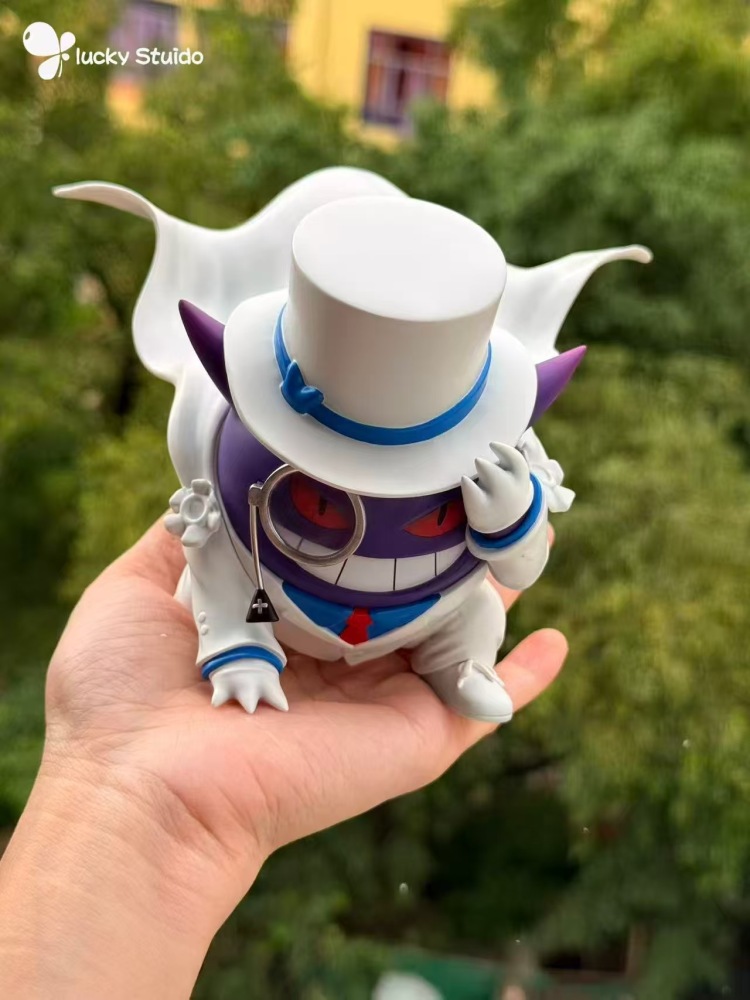 Lucky Studio - Gengar Cosplay Kaito Kid - Pokemon Resin Statue