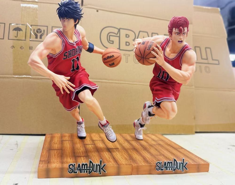 [In Stock] GBall Studio - Kaede Ruwaka x Hanamichi Sakuragi - Slam Dunk Resin Statue