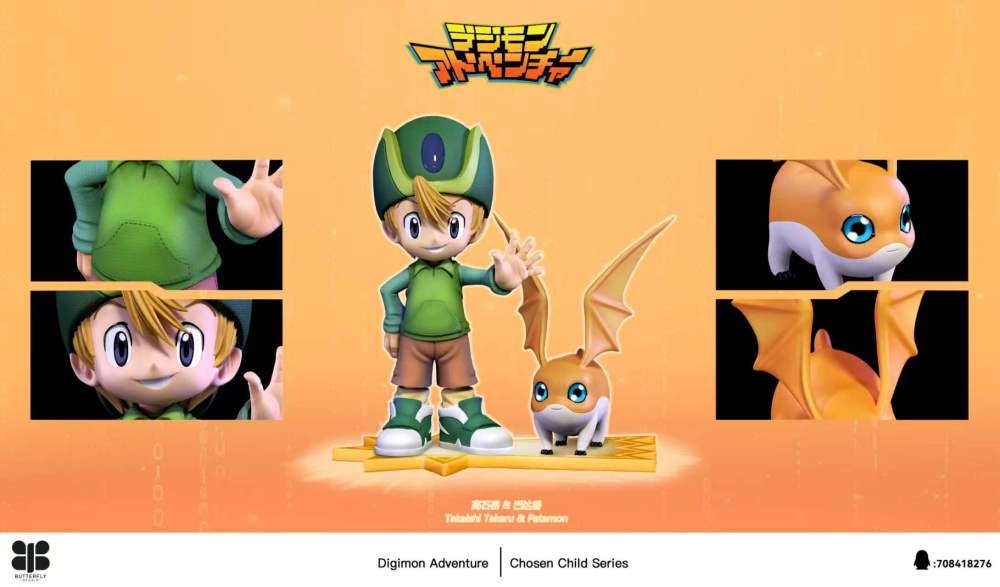 [Preorder] Butterfly Studio - Takaishi Takeru x Patamon - Digimon Resin Statue