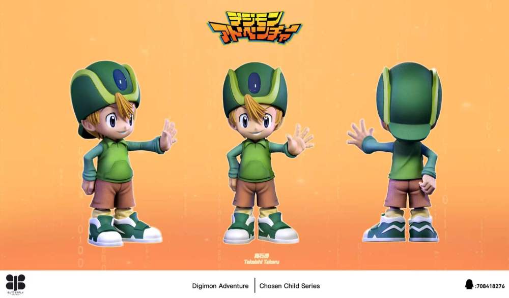 [Preorder] Butterfly Studio - Takaishi Takeru x Patamon - Digimon Resin Statue