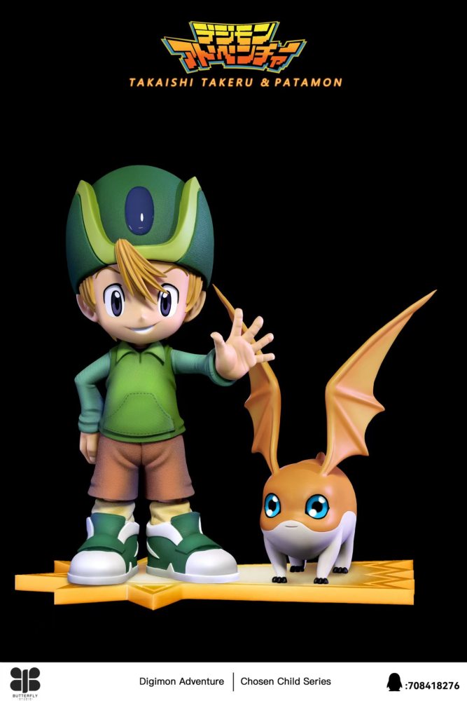 [Preorder] Butterfly Studio - Takaishi Takeru x Patamon - Digimon Resin Statue