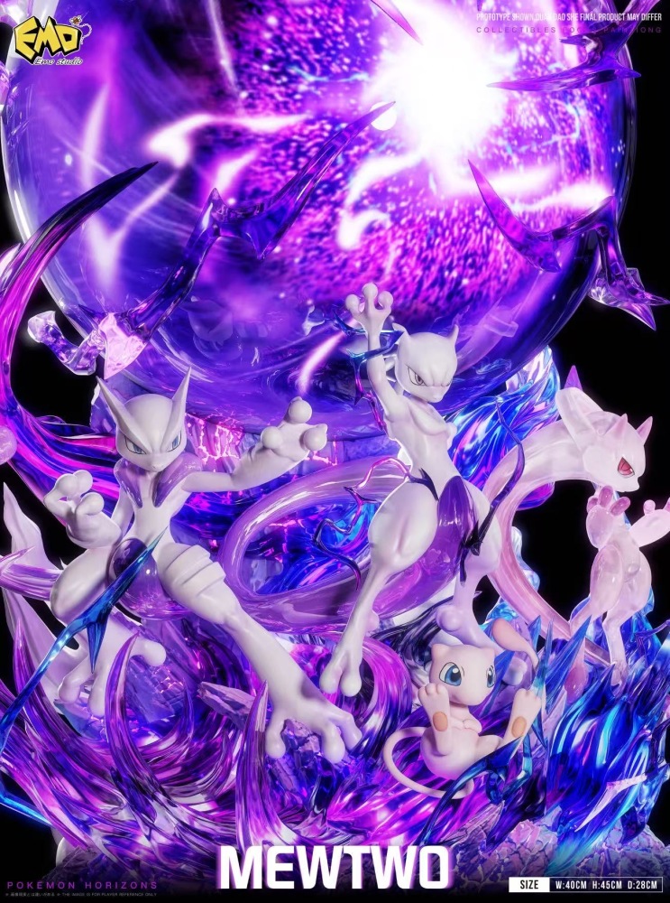 Emo Studio - Mewtwo Evolution - Pokemon Resin Statue