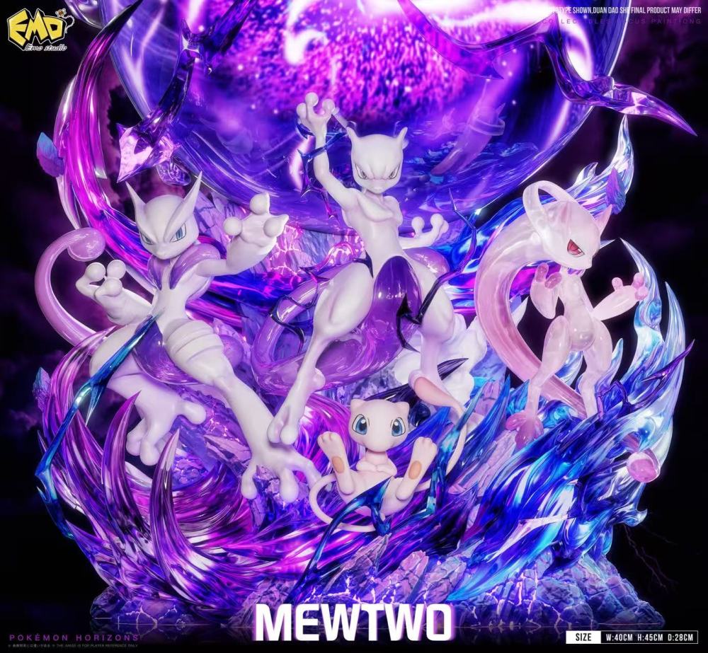 Emo Studio - Mewtwo Evolution - Pokemon Resin Statue