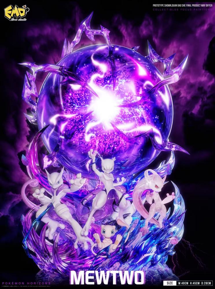 Emo Studio - Mewtwo Evolution - Pokemon Resin Statue