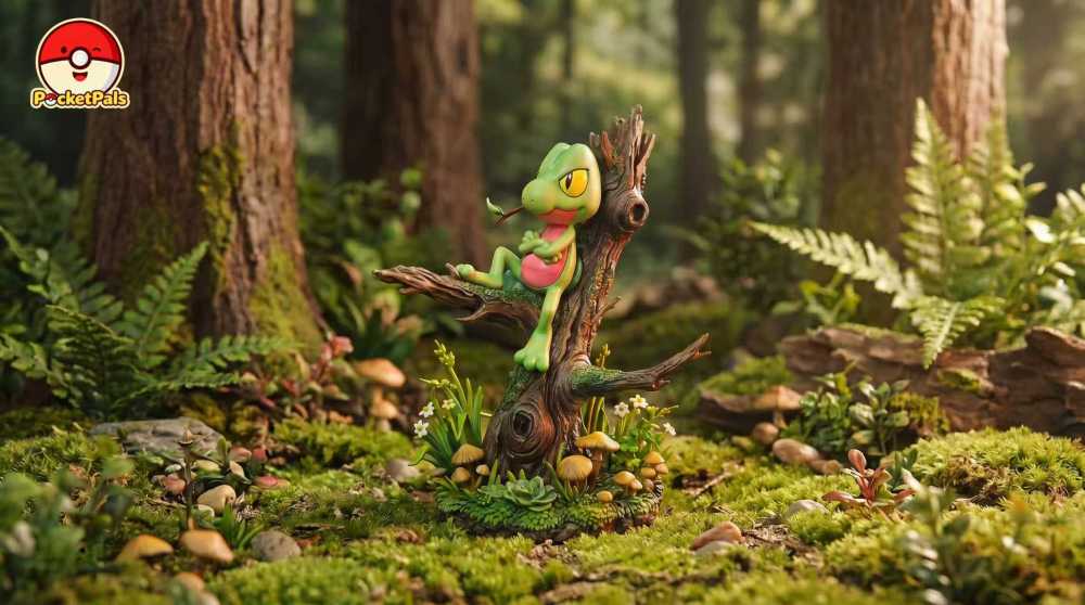 PocketPals Studio - Treecko - Pokemon Resin Statue