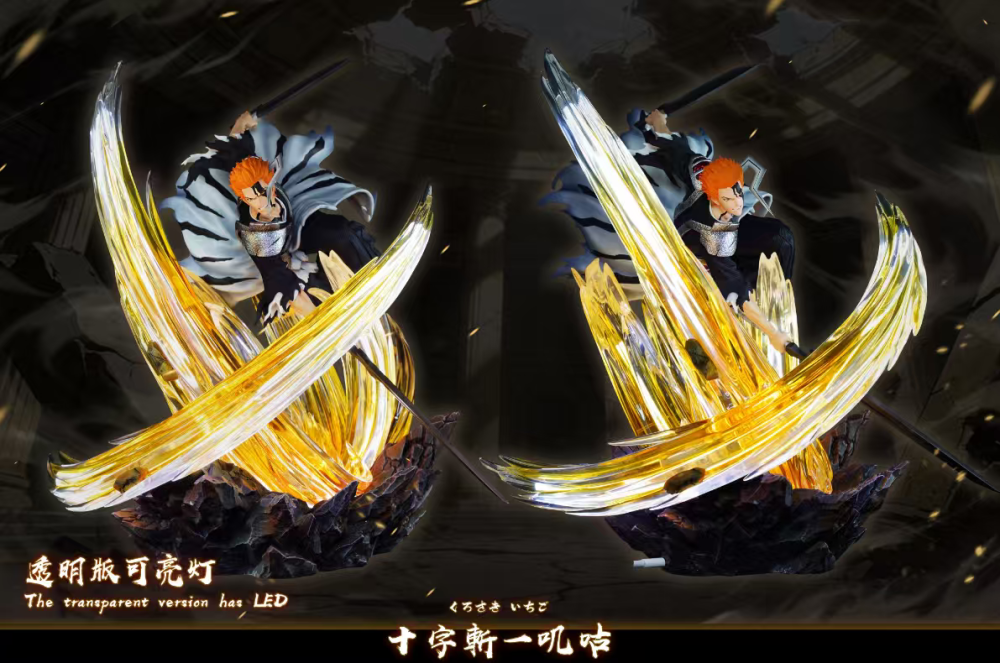 [Preorder] HXHeng x Cheng Studio - Ichigo Dual Blade Cross Slash - Bleach Resin Statue