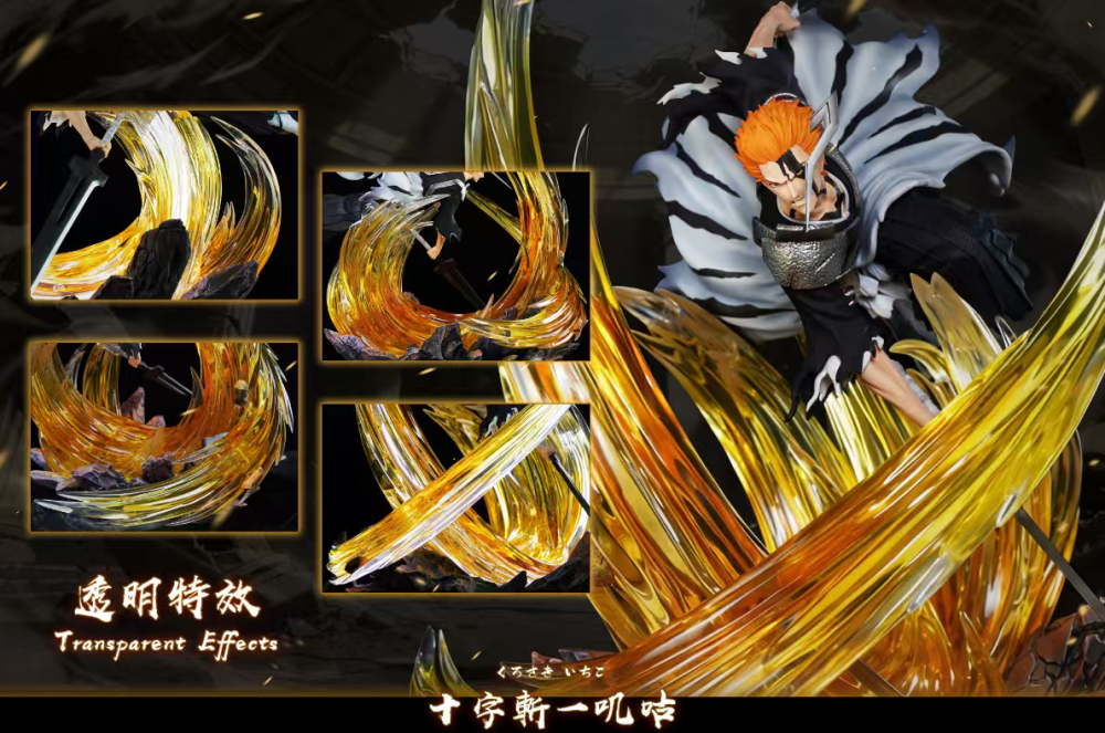 [Preorder] HXHeng x Cheng Studio - Ichigo Dual Blade Cross Slash - Bleach Resin Statue