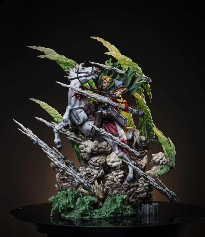 [Preorder] Model Power Studio - Erwin Smith Death Charge - Attack On Titan Resin Statue