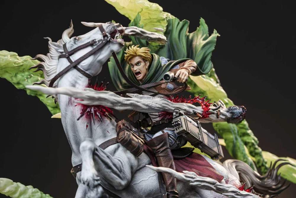 [Preorder] Model Power Studio - Erwin Smith Death Charge - Attack On Titan Resin Statue