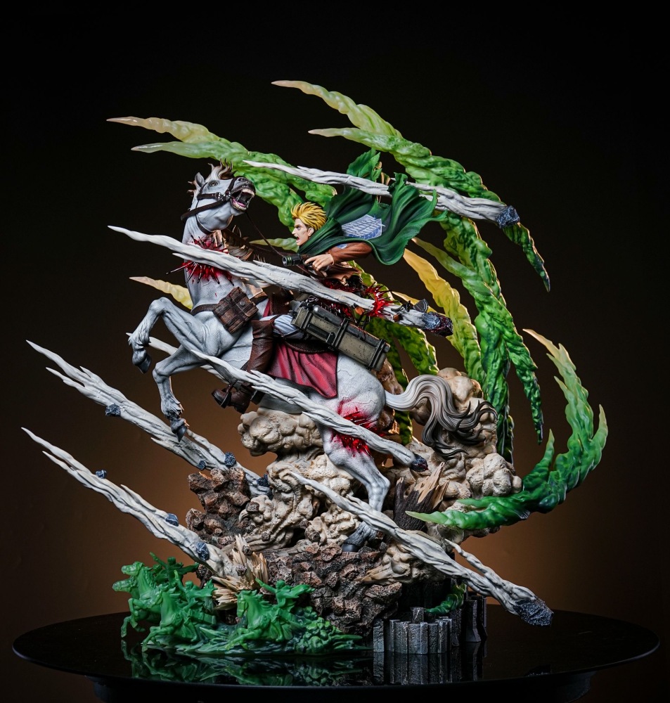 [Preorder] Model Power Studio - Erwin Smith Death Charge - Attack On Titan Resin Statue