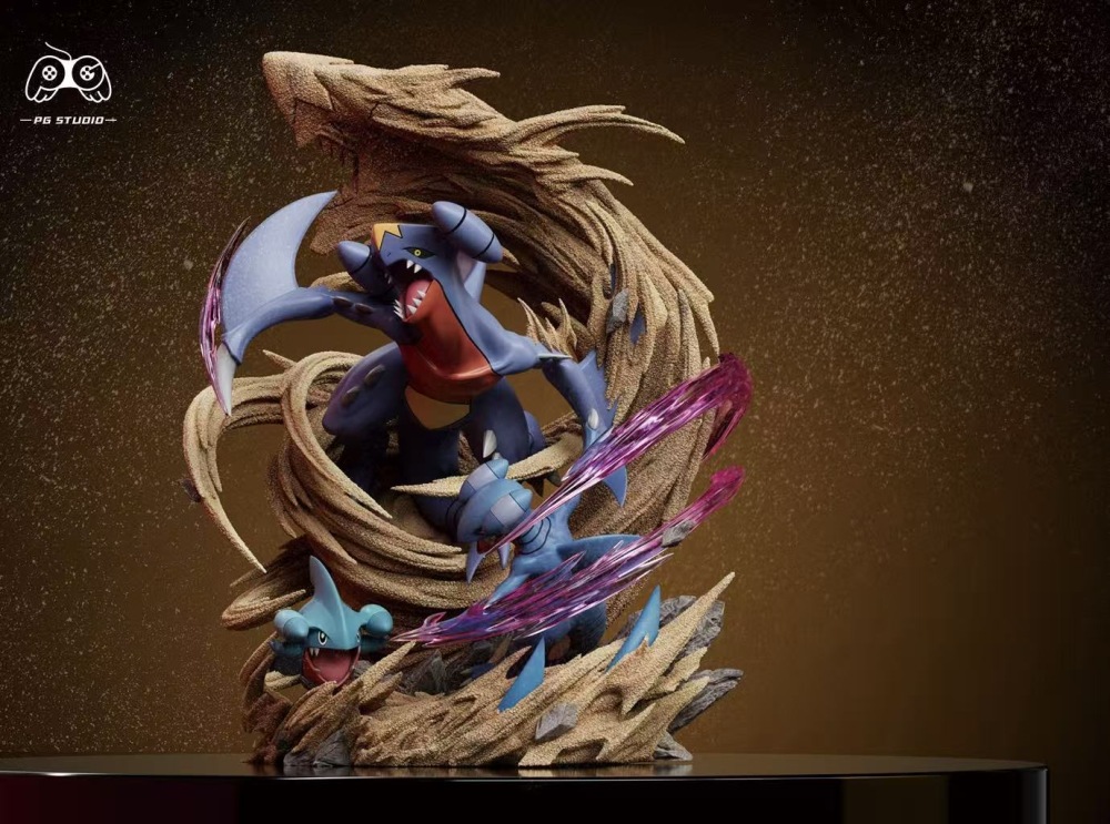 PG Studio - Garchomp Evolution - Pokemon Resin Statue