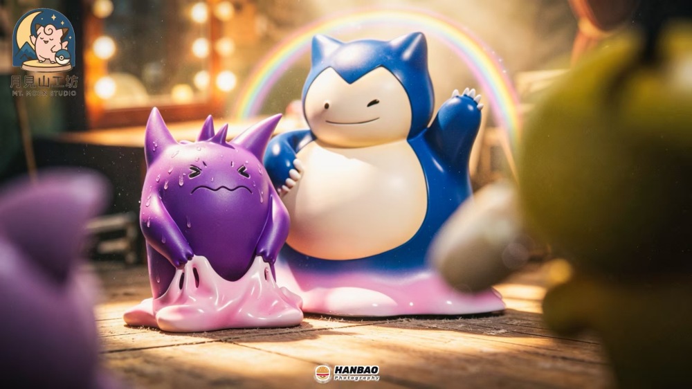 MT Moon Studio - Ditto Snorlax x Ditto Gengar Form - Pokemon Resin Statue