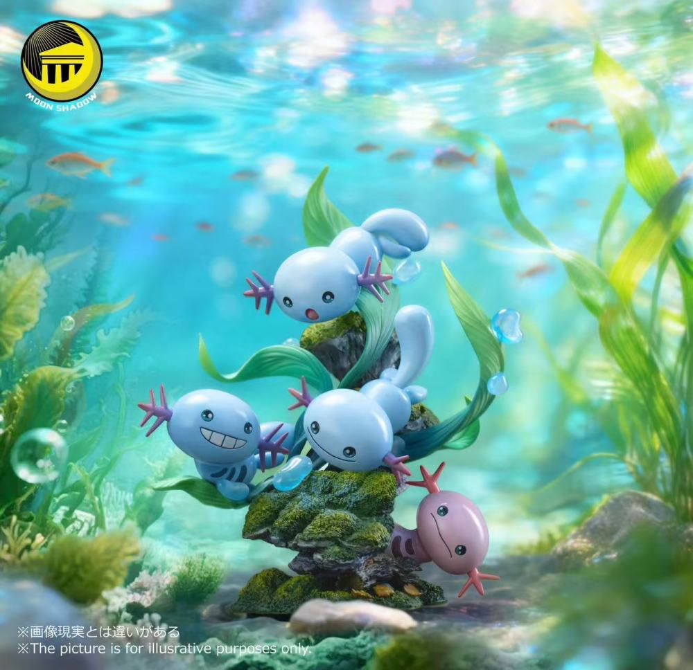 Moon Shadow - Wooper Natural Scene - Pokemon Resin Statue