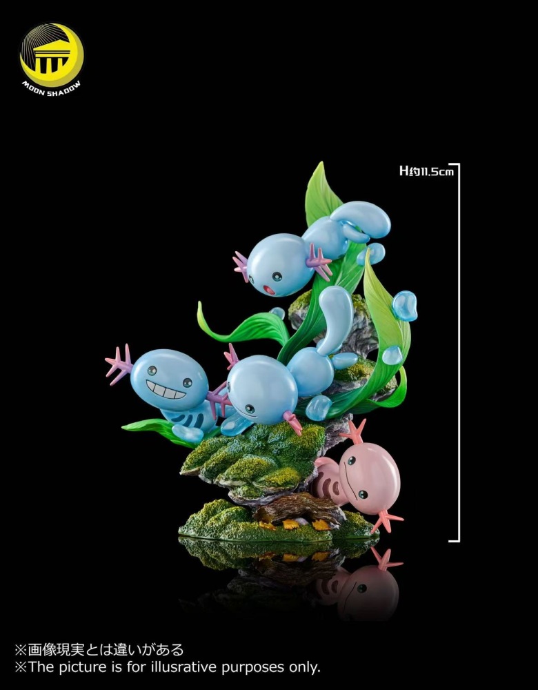 Moon Shadow - Wooper Natural Scene - Pokemon Resin Statue