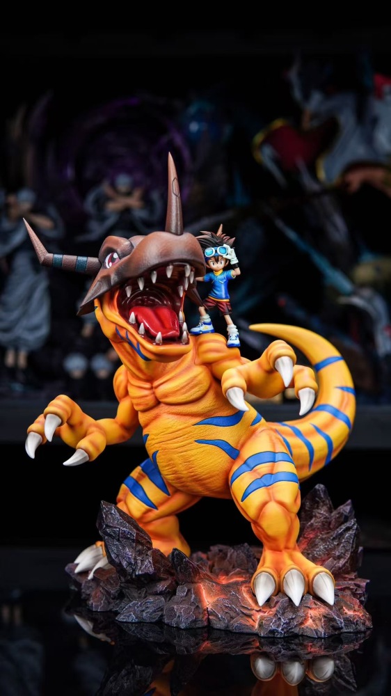 [Preorder] Soar Studio - Taichi x Greymon - Digimon Resin Statue
