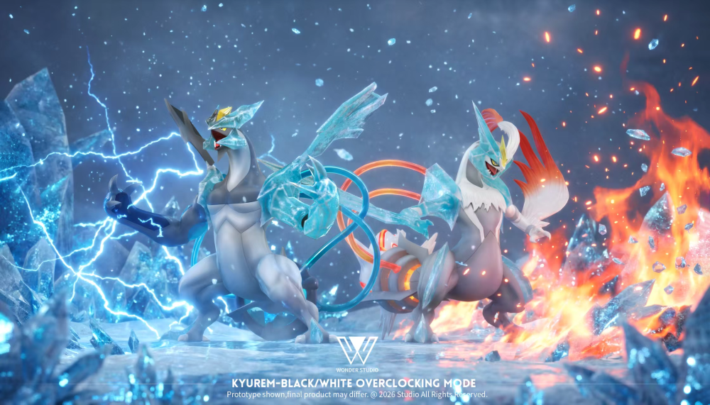 Wonder Studio - Black Kyurem x White Kyurem Overclocking Mode - Pokemon Scale World
