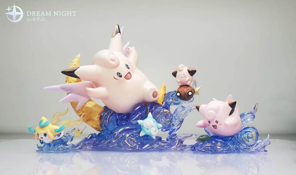 Dream Night Studio - Clefable Evolution - Starry Night Travel - Pokemon Resin Statue