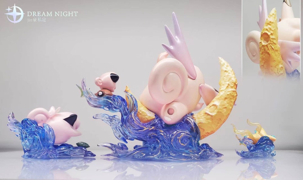 Dream Night Studio - Clefable Evolution - Starry Night Travel - Pokemon Resin Statue