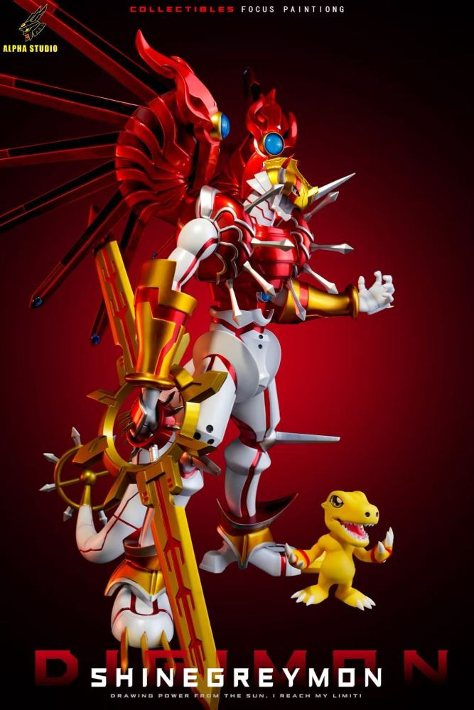 [Preorder] Alpha Studio - Shinegreymon - Digimon Resin Statue