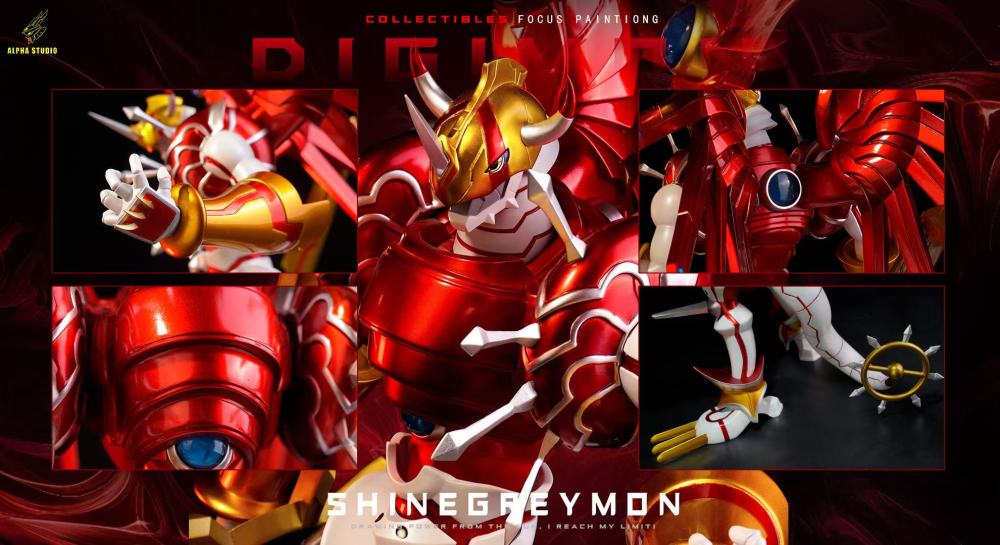 [Preorder] Alpha Studio - Shinegreymon - Digimon Resin Statue