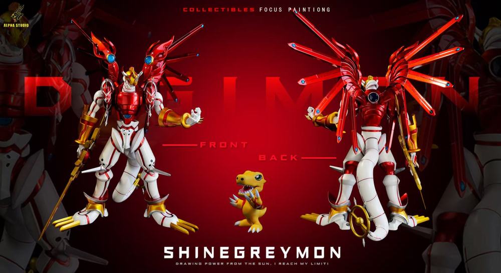 [Preorder] Alpha Studio - Shinegreymon - Digimon Resin Statue
