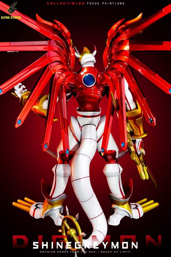 [Preorder] Alpha Studio - Shinegreymon - Digimon Resin Statue