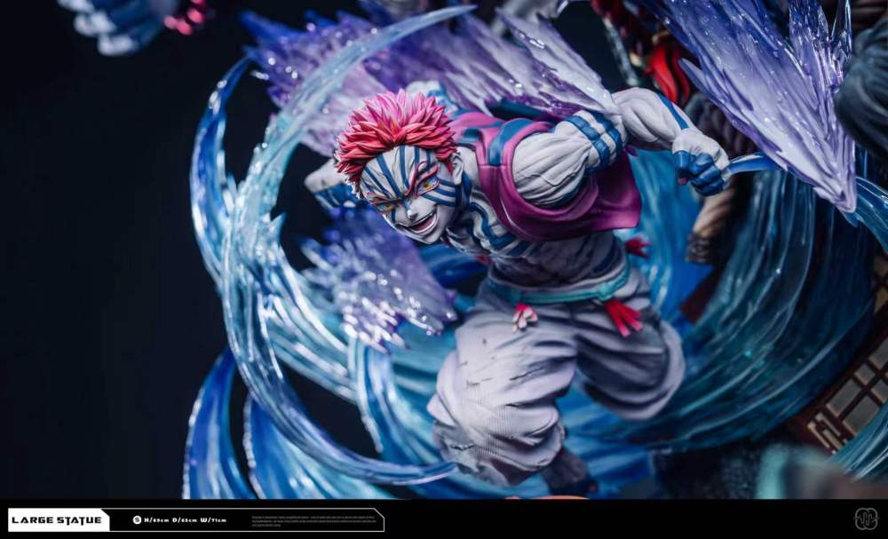 [Preorder] Hertz Studio - Tanjiro Kamado x Giyu Tomioka Vs Akaza - Kimetsu No Yaiba Resin Statue