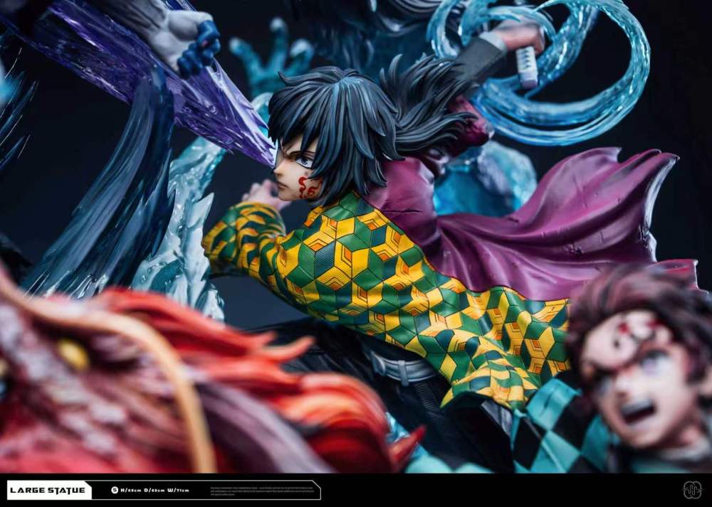 [Preorder] Hertz Studio - Tanjiro Kamado x Giyu Tomioka Vs Akaza - Kimetsu No Yaiba Resin Statue