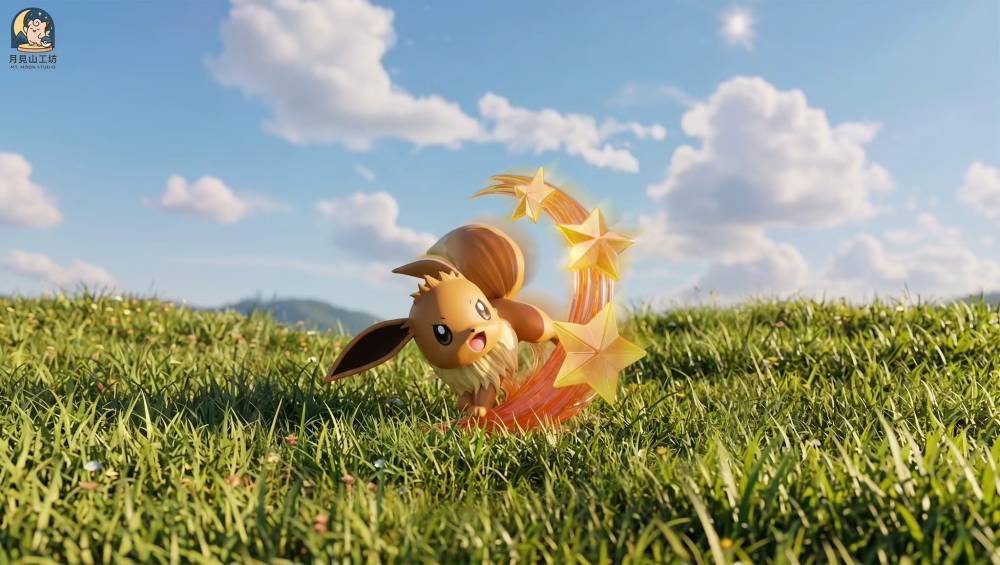 Mt Moon Studio - Eevee - Pokemon Resin Statue