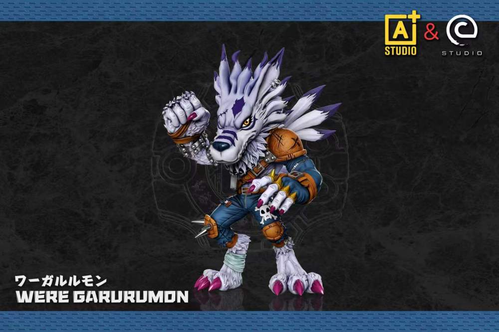 [Preorder] A+ x C Studio - Were Garurumon - Digimon Resin Statue