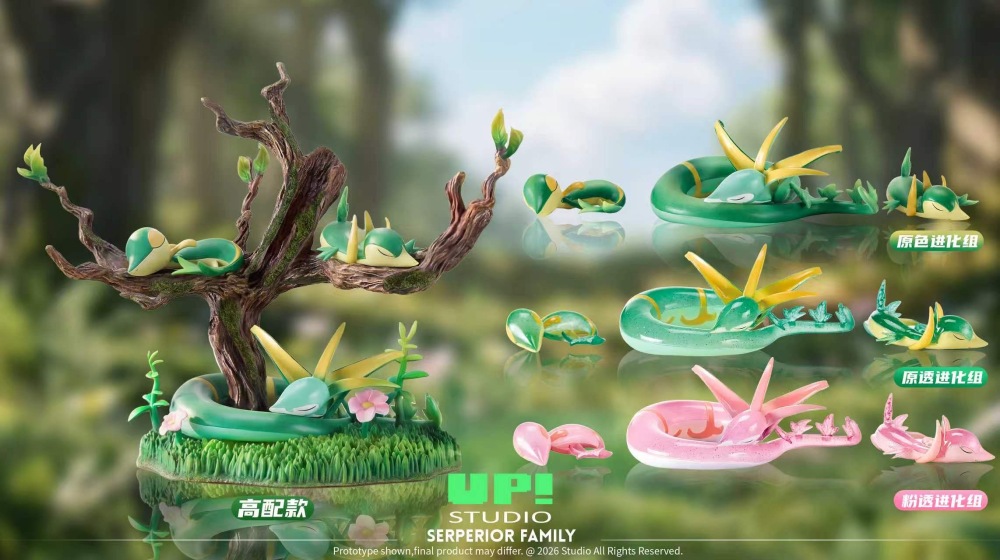 UP Studio - Serperior Ecology Scene - Pokemon Resin Statue