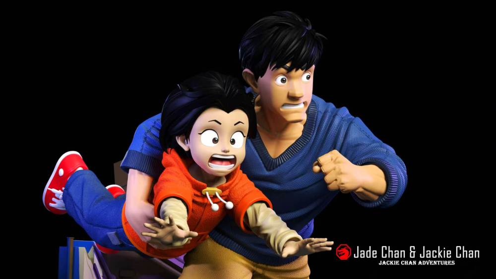 [Preorder] Holy Lord Studio - Jackie Chan x Jade Chan - Jackie Chan Adventures Resin Statue