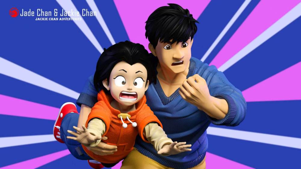 [Preorder] Holy Lord Studio - Jackie Chan x Jade Chan - Jackie Chan Adventures Resin Statue