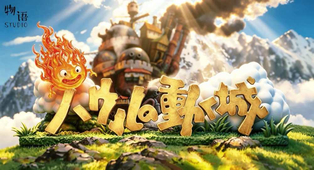 [Preorder] WuYu Studio - Calcifer Standee - Howls Moving Castle Resin Statue