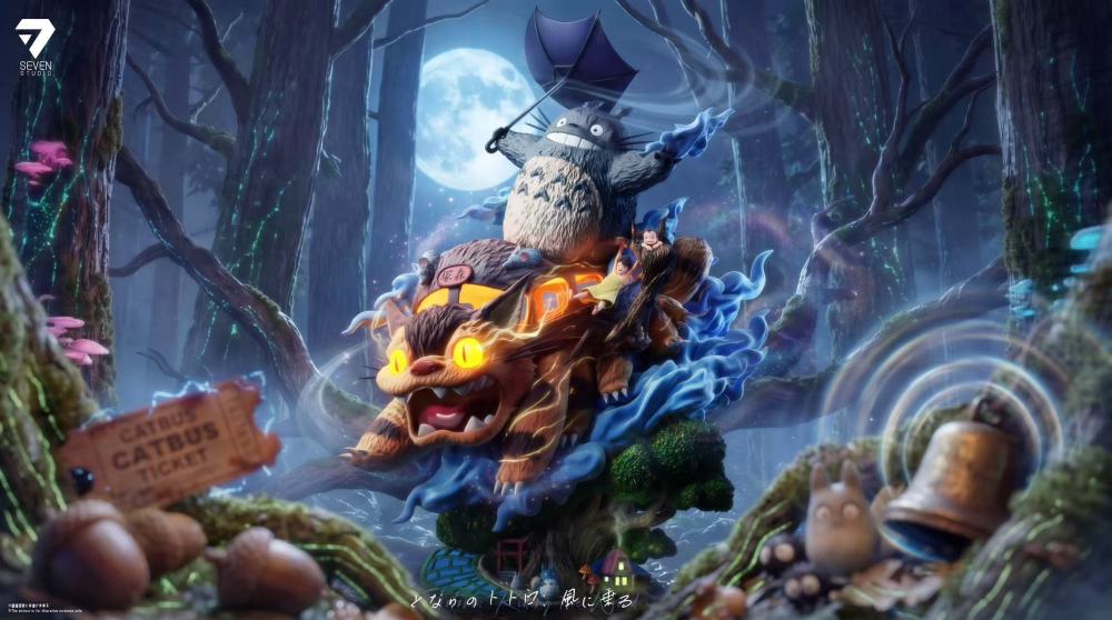 [Preorder] Seven Studio - Totoro Ride The Wind - My Neighbor Totoro Resin Statue