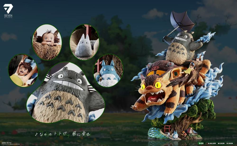 [Preorder] Seven Studio - Totoro Ride The Wind - My Neighbor Totoro Resin Statue