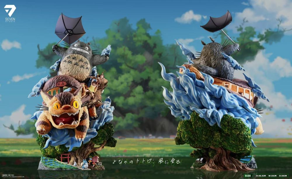 [Preorder] Seven Studio - Totoro Ride The Wind - My Neighbor Totoro Resin Statue
