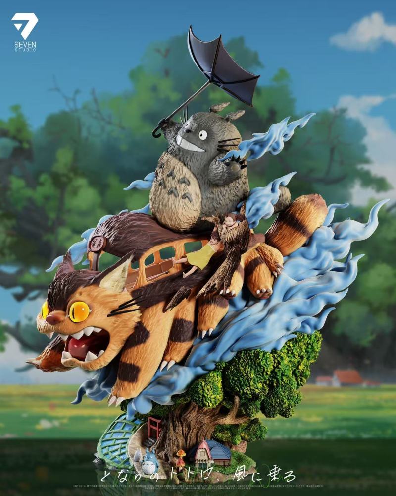 [Preorder] Seven Studio - Totoro Ride The Wind - My Neighbor Totoro Resin Statue
