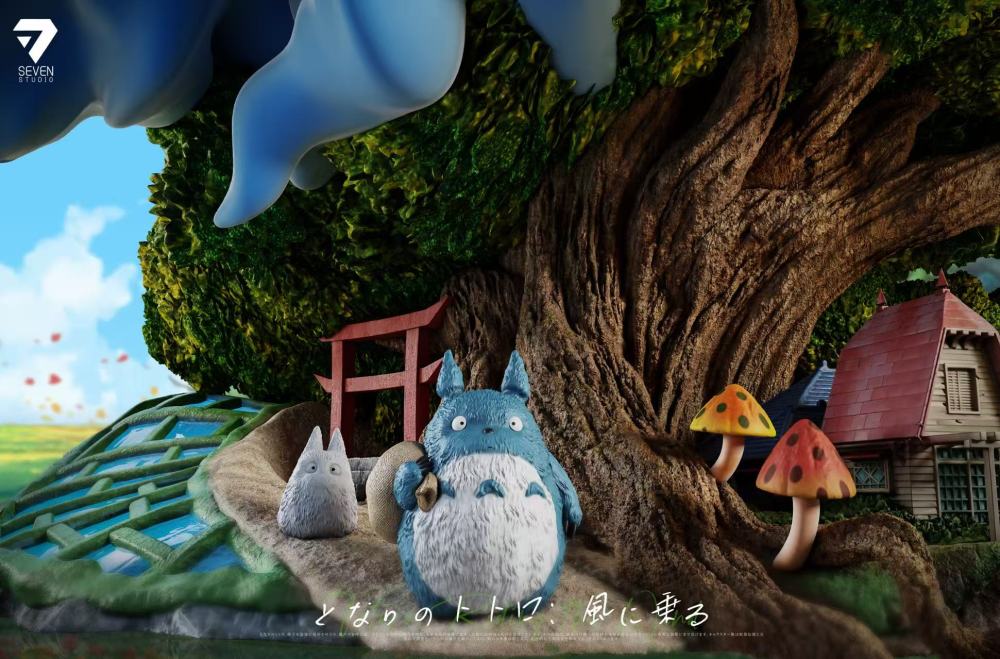 [Preorder] Seven Studio - Totoro Ride The Wind - My Neighbor Totoro Resin Statue