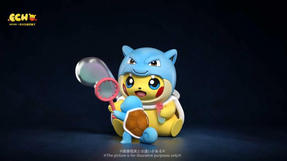 Echo Studio - Pikachu Cosplay Kanto Starters - Pokemon Resin Statue