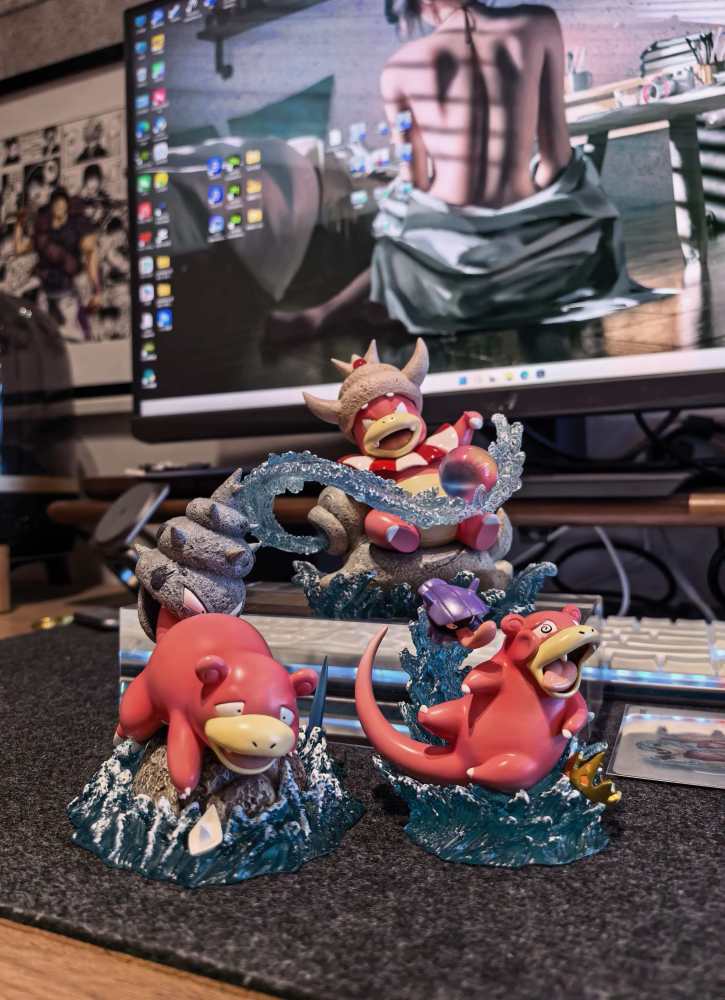 YoHoToys Studio - Slowpoke Evolution - Pokemon Resin Statue