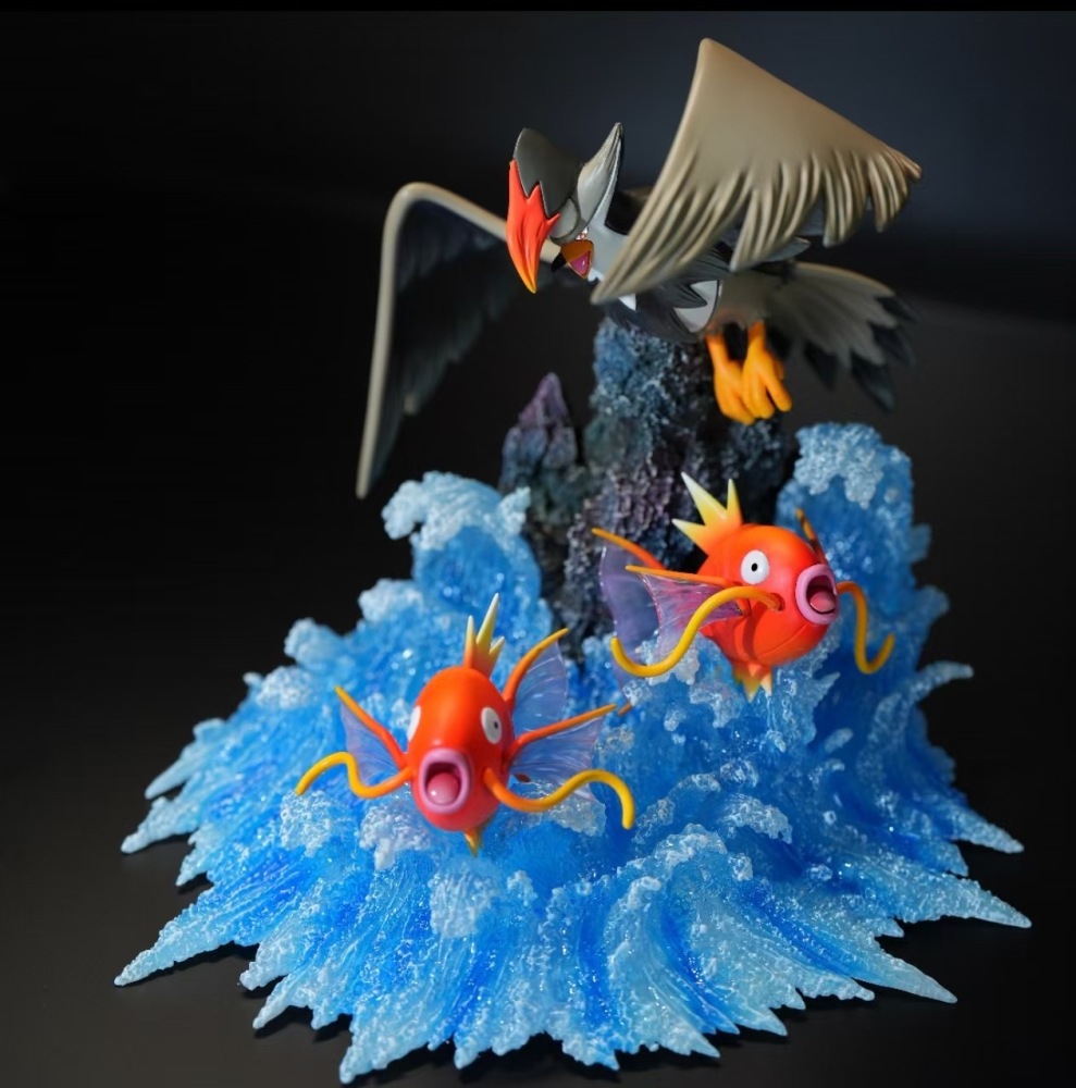 Kalpa Akasa Studio - Staraptor Evolution Ecology Scene - Pokemon Resin Statue