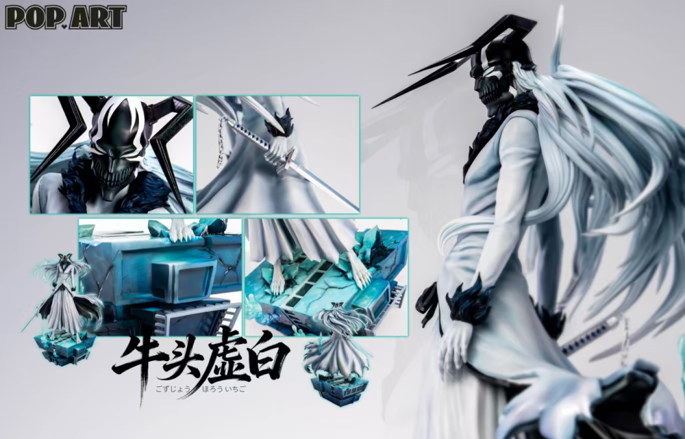 [Preorder] Pop Art Studio - White Ichigo Hollow Form - Bleach Resin Statue