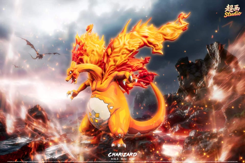 CH Studio - Gigantamax Charizard - Pokemon Resin Statue
