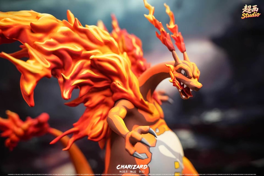 CH Studio - Gigantamax Charizard - Pokemon Resin Statue
