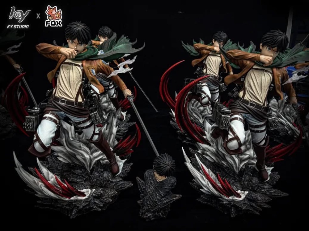 [In Stock] Ky x Fox Studio - Eren Jaeger - Attack On Titan Resin Statue