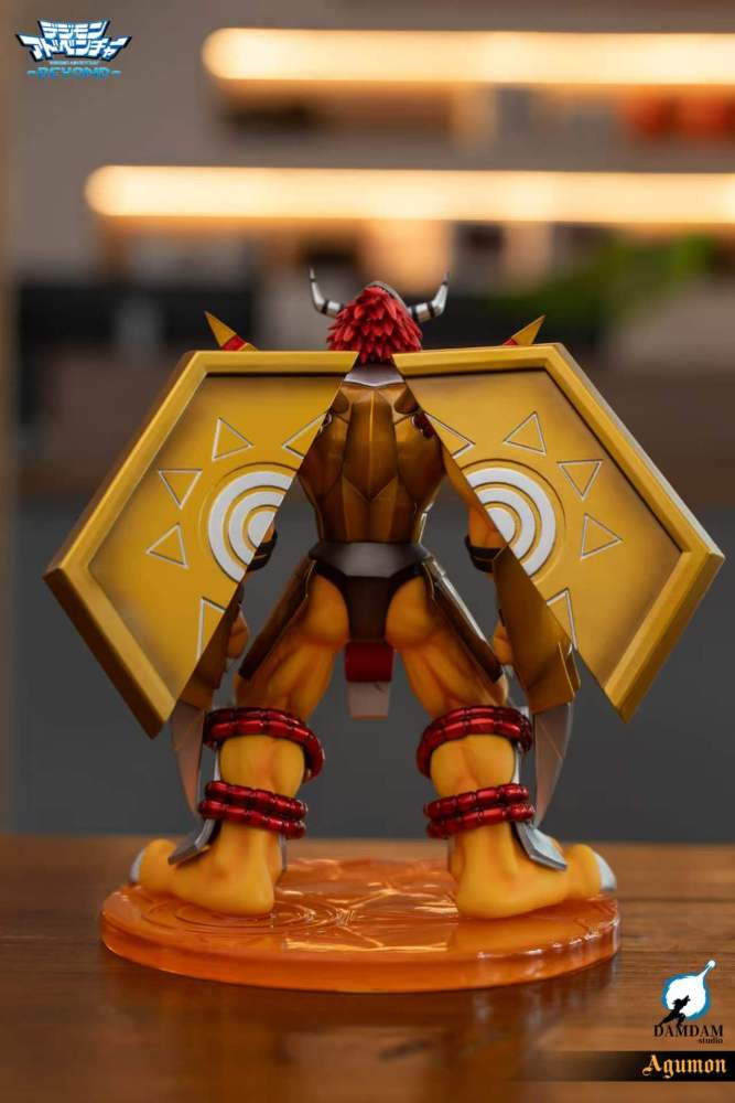 Damdam Studio - Wargreymon x Agumon - Digimon Resin Statue