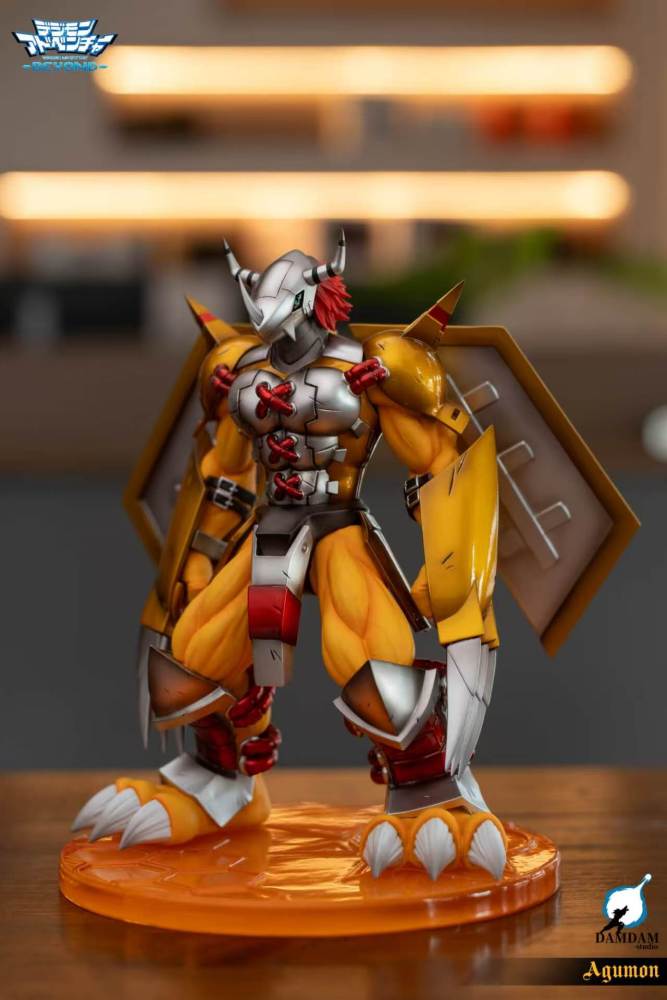 Damdam Studio - Wargreymon x Agumon - Digimon Resin Statue